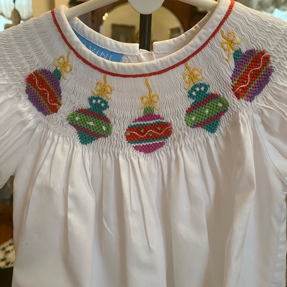 Anavini Smocked Infant Girls Dress size 18 months - Picture 7 of 16